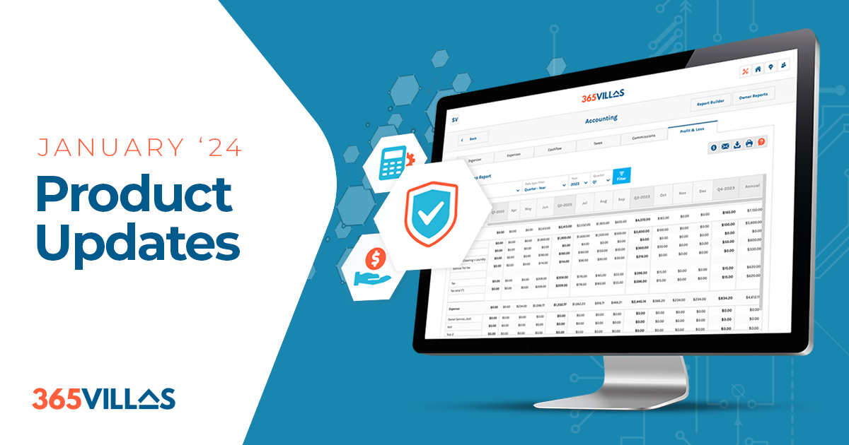 Enero 2024: Mejoras en el Software de Alquiler Vacacional de 365Villas